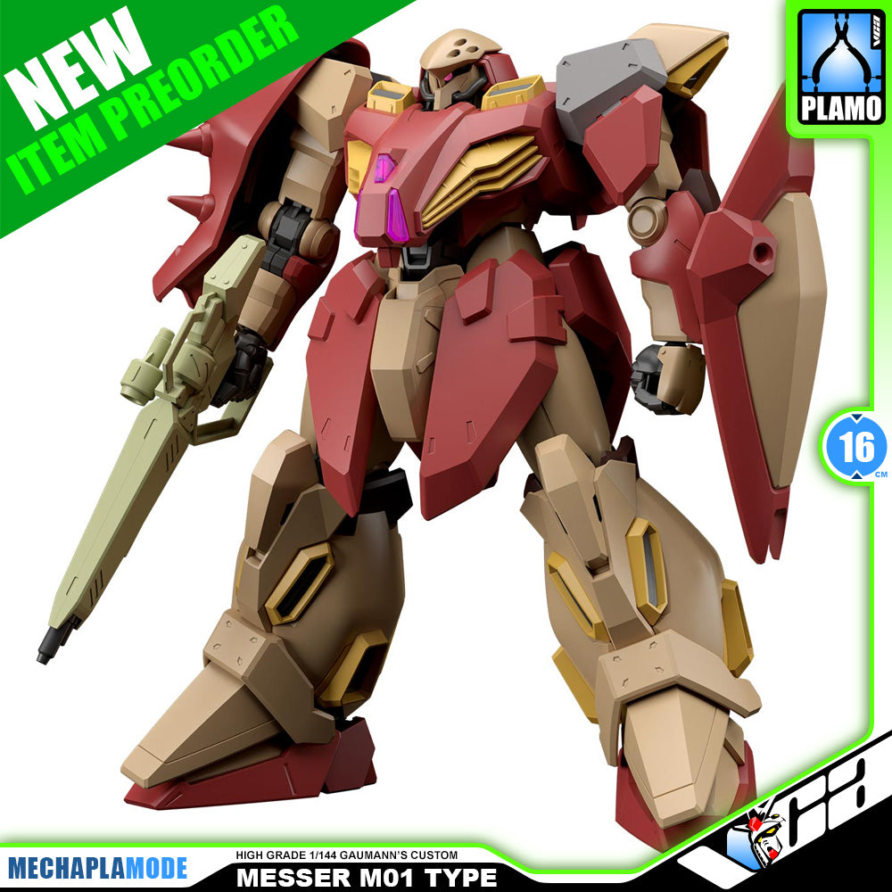 Bandai Gunpla High Grade 1/144 HG Messer M01 Type Gaumann's Custom Action Figure Model Toy VCA Gundam Singapore