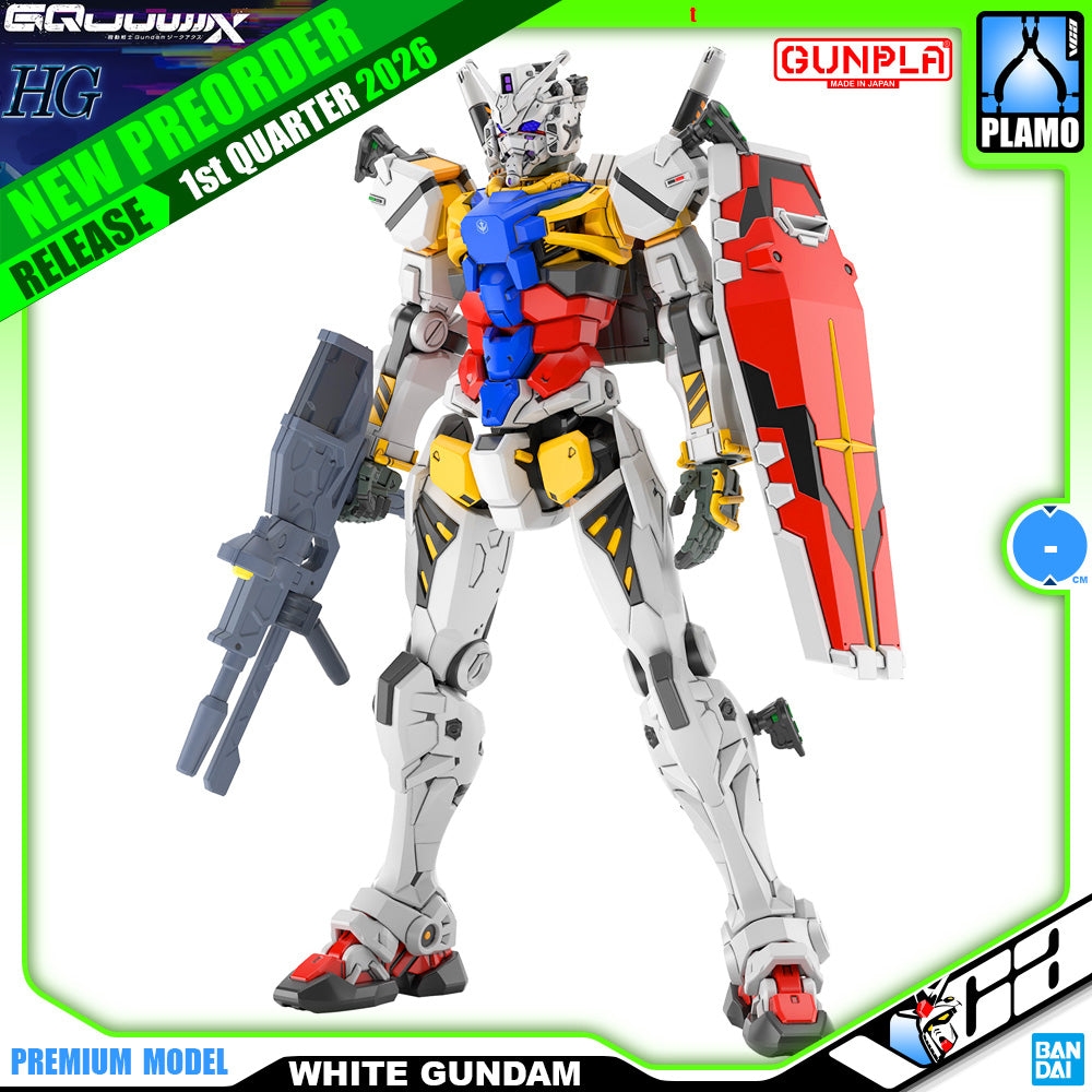 Bandai Gunpla High Grade GQuuuuuuX HG White Gundam GQ Plastic Model Action Figure Toy Kit VCA Singapore