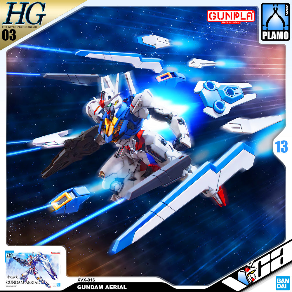 Bandai Gunpla High Grade The Witch From Mercury HG XVX-016 GUNDAM AERIAL Bandai Gunpla High Grade The Witch From Mercury HG XVX-016 GUNDAM AERIAL