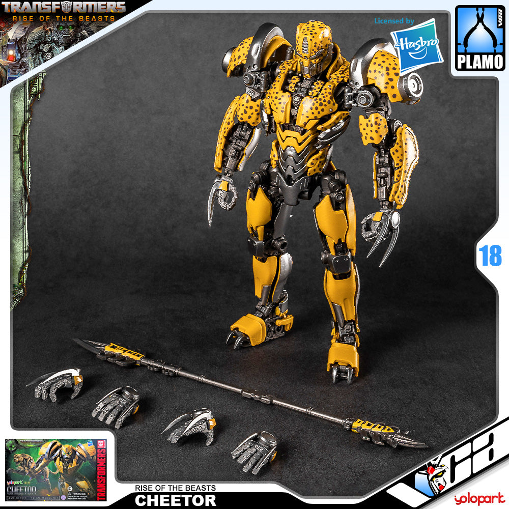 Yolopark AMK Cheetor Transformers Rise of the Beasts Plastic Assemble Action Figure Toy VCA Singapore Yolopark AMK Cheetor Transformers Rise of the Beasts Plastic Assemble Action Figure Toy VCA Singapore