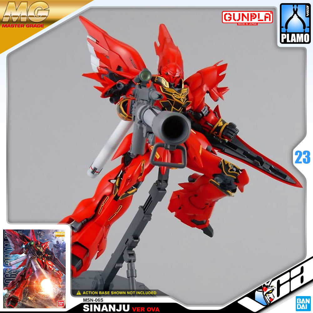 Bandai Gunpla Master Grade 1/100 MG MSN-06S SINANJU Ver OVA Plastic Model Toy VCA Gundam Singapore Bandai Gunpla Master Grade 1/100 MG MSN-06S SINANJU Ver OVA Plastic Model Toy VCA Gundam Singapore