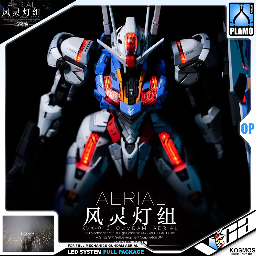 Kosmos Led System for Full Mechanics FM Gundam Aerial (Full Lighting Package) VCA Singapore Kosmos Led System for Full Mechanics FM Gundam Aerial (Full Lighting Package) VCA Singapore