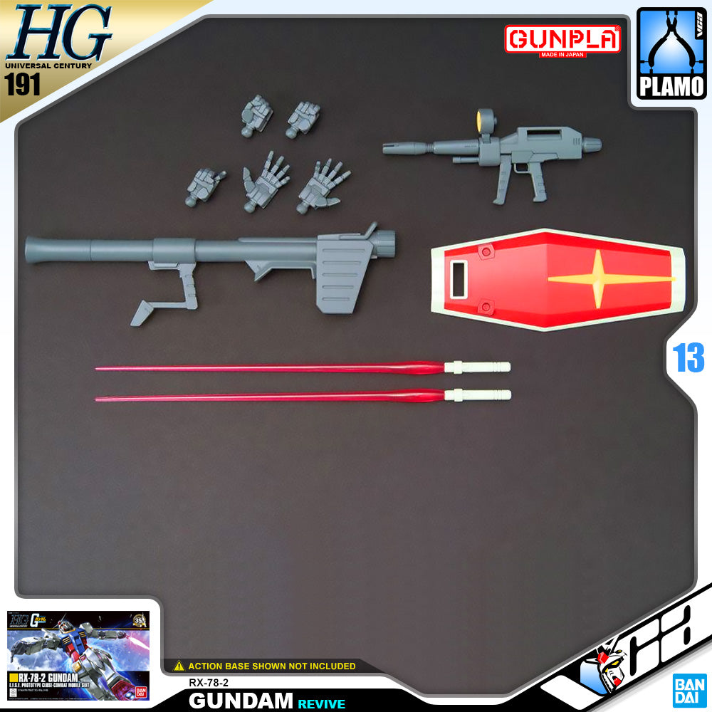 Bandai Gunpla High Grade Universal Century HGUC 1/144 HG RX-78-2 Gundam Revive Plastic Model Action Toy VCA Singapore