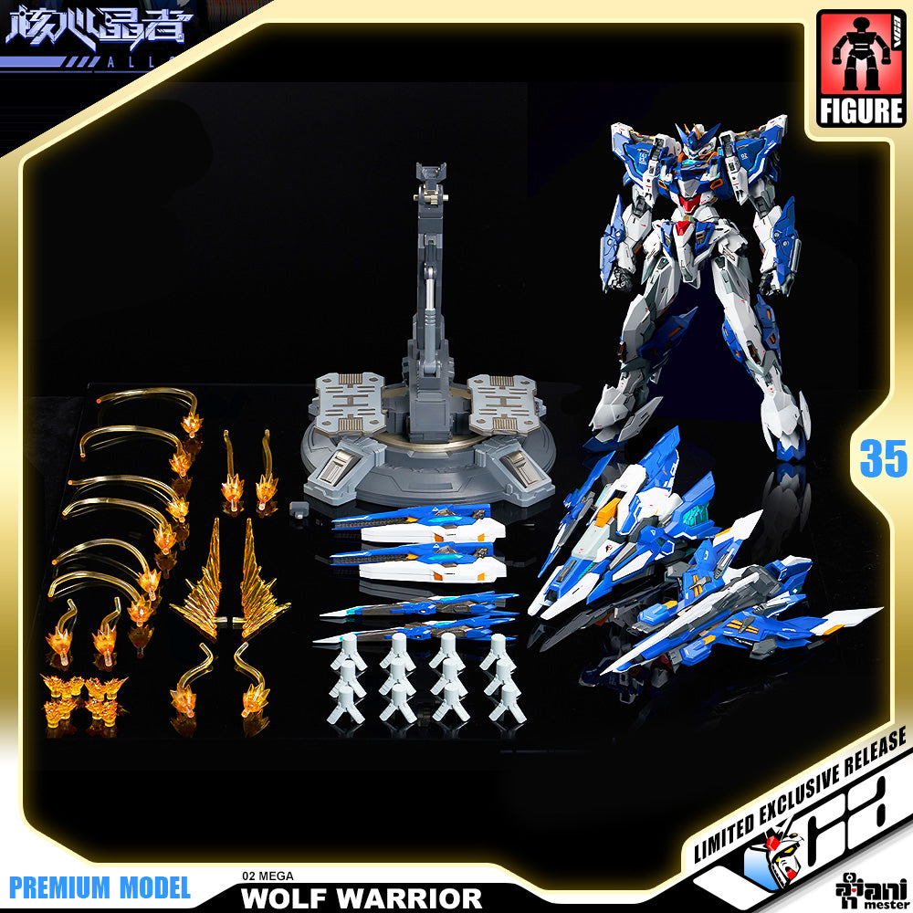 Animester Metal Alloy Structured 1/72 Crystal Envoy Unit 02 Walf Warrior Mega Mode Action Figure VCA Gundam Singapore