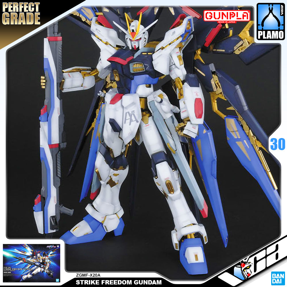 Bandai Gunpla Perfect Grade 1/60 PG ZGMF-X20A Strike Freedom Gundam Big Plastic Model Toy VCA Singapore Bandai Gunpla Perfect Grade 1/60 PG ZGMF-X20A Strike Freedom Gundam Big Plastic Model Toy VCA Singapore
