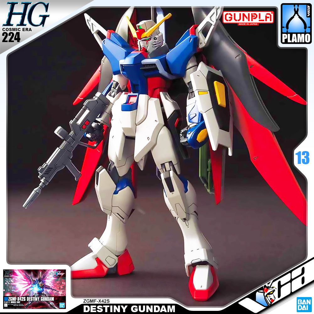 Bandai Gunpla High Grade Cosmic Era HGCE 1/144 HG Destiny Gundam Plastic Model Toy VCA Singapore Bandai Gunpla High Grade Cosmic Era HGCE 1/144 HG Destiny Gundam Plastic Model Toy VCA Singapore