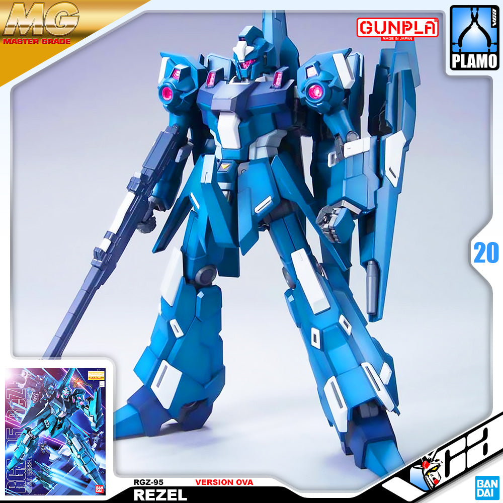 Bandai Gunpla Master Grade MG RGZ-95 REZEL VER OVA VCA Gundam Singapore Bandai Gunpla Master Grade MG RGZ-95 REZEL VER OVA VCA Gundam Singapore