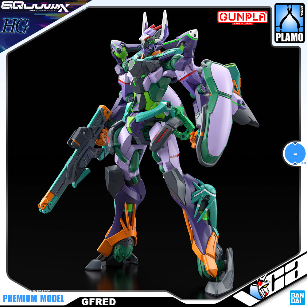 Bandai Namco Gunpla High Grade HG GQuuuuuuX GFred Action Figure Model Toy Kit VCA Gundam Singapore