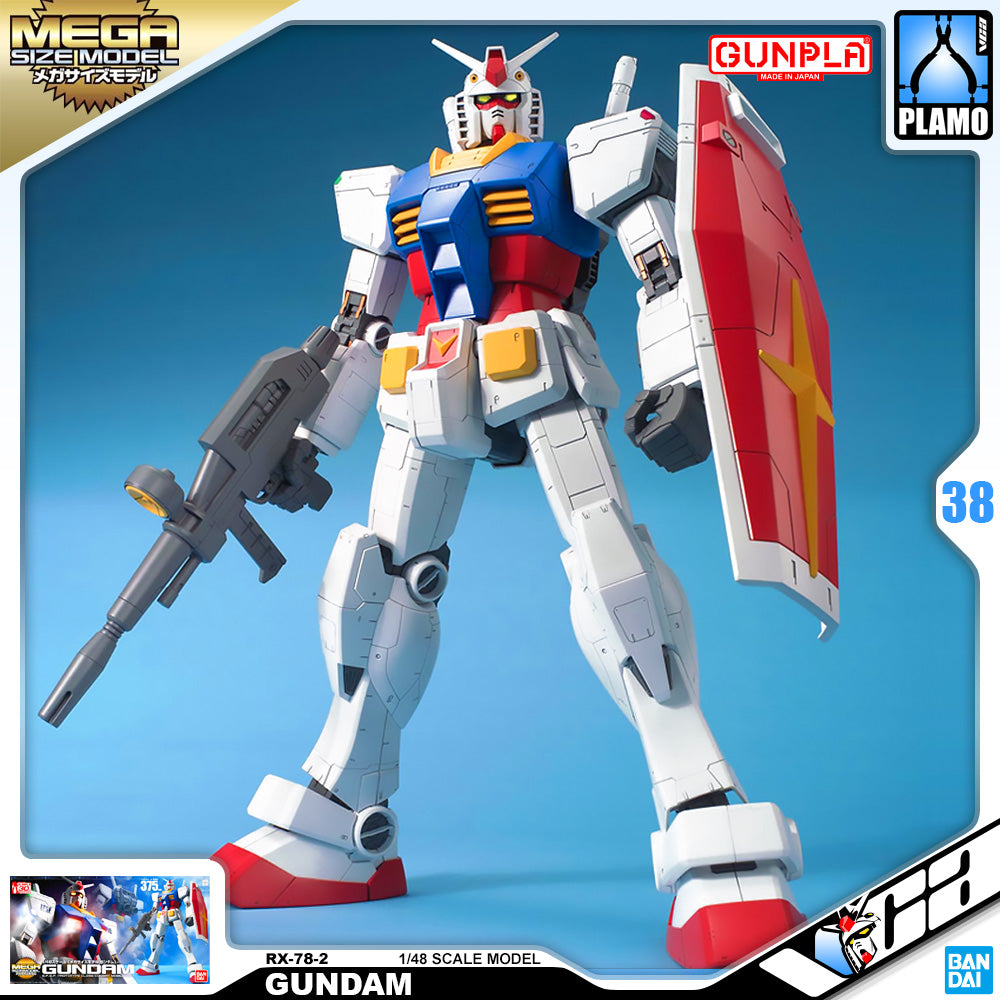Bandai Gunpla Mega Size 1/48 RX-78-2 Gundam Plastic Model Action Toy Kit VCA Singapore Bandai Gunpla Mega Size 1/48 RX-78-2 Gundam Plastic Model Action Toy Kit VCA Singapore