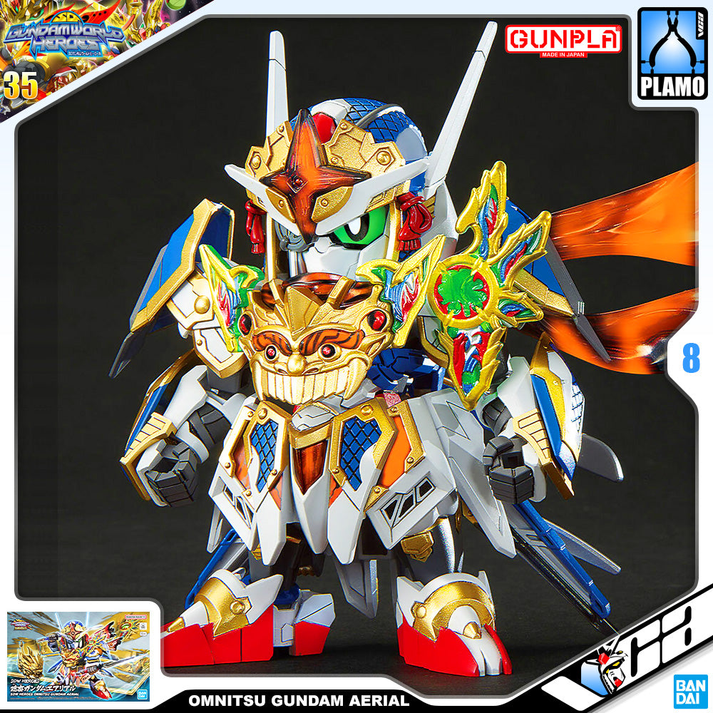 Bandai Gunpla SD World Heroes SDW Onmitsu Gundam Aerial Cute Plastic Model Action Toy VCA Singapore