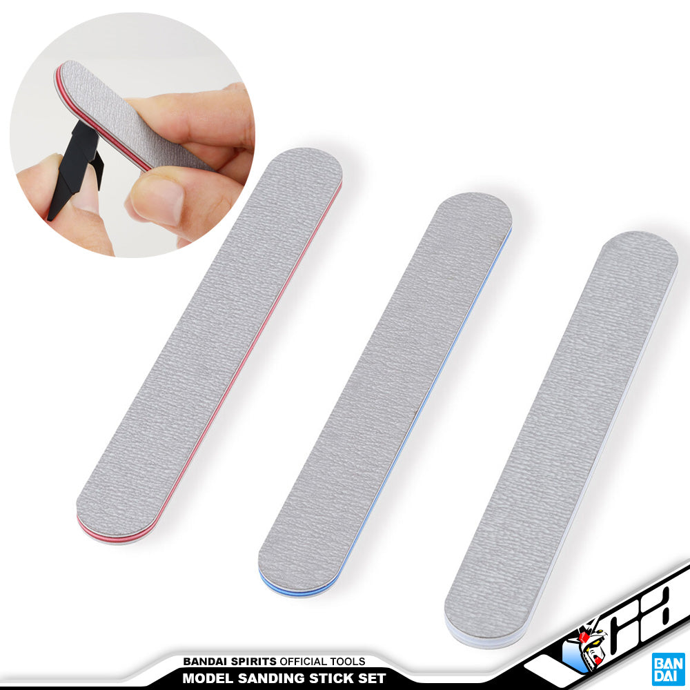 BANDAI SPIRITS Sanding Stick File Set for Plastic Model Building Assembly Kit VCA Gundam Singapore BANDAI SPIRITS Sanding Stick File Set for Plastic Model Building Assembly Kit VCA Gundam Singapore