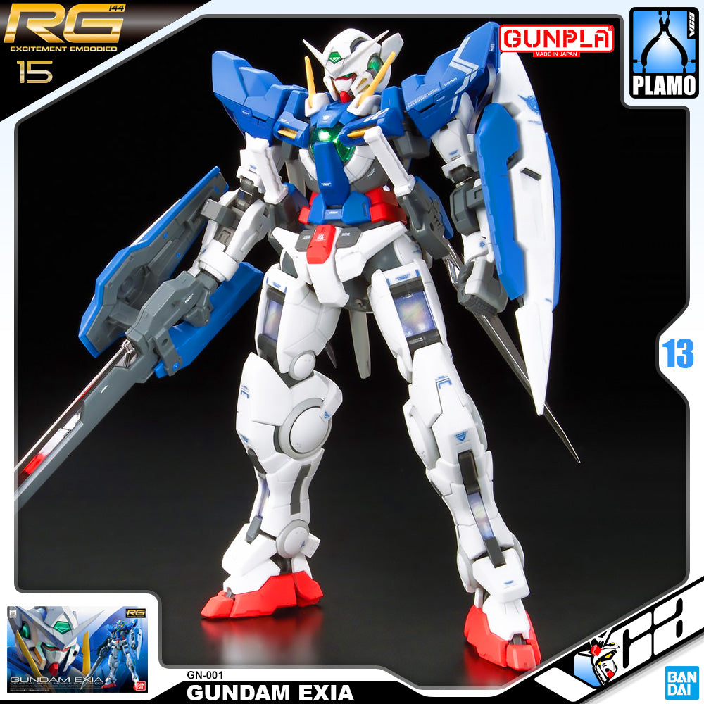 Bandai Gunpla Real Grade 1/144 RG GN-001 GUNDAM EXIA Model Toy VCA Singapore Bandai Gunpla Real Grade 1/144 RG GN-001 GUNDAM EXIA Model Toy VCA Singapore