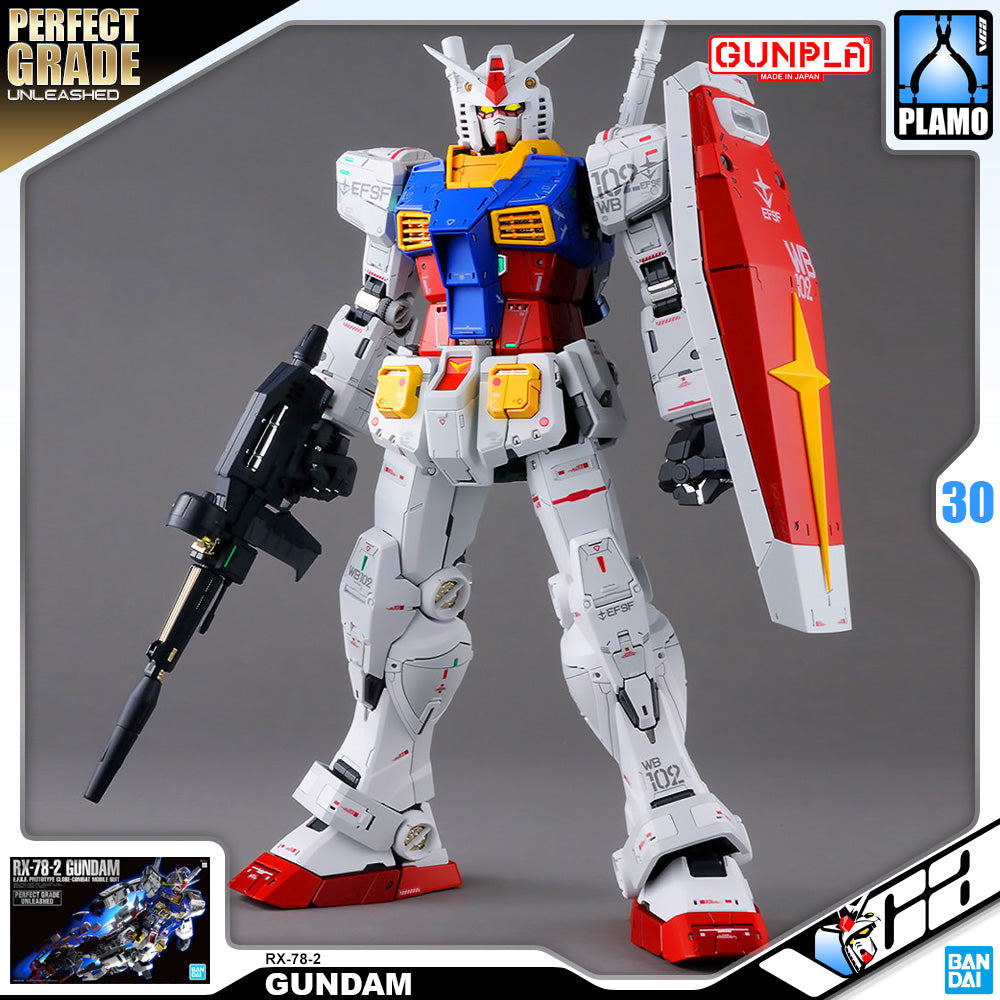 Bandai Gunpla Perfect Grade UNLEASHED PGU RX-78-2 GUNDAM PLASTIC MODEL ACTION TOY VCA SINGAPORE