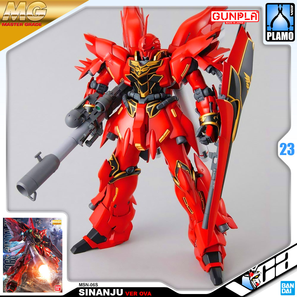 Bandai Gunpla Master Grade 1/100 MG MSN-06S SINANJU Ver OVA Plastic Model Toy VCA Gundam Singapore Bandai Gunpla Master Grade 1/100 MG MSN-06S SINANJU Ver OVA Plastic Model Toy VCA Gundam Singapore