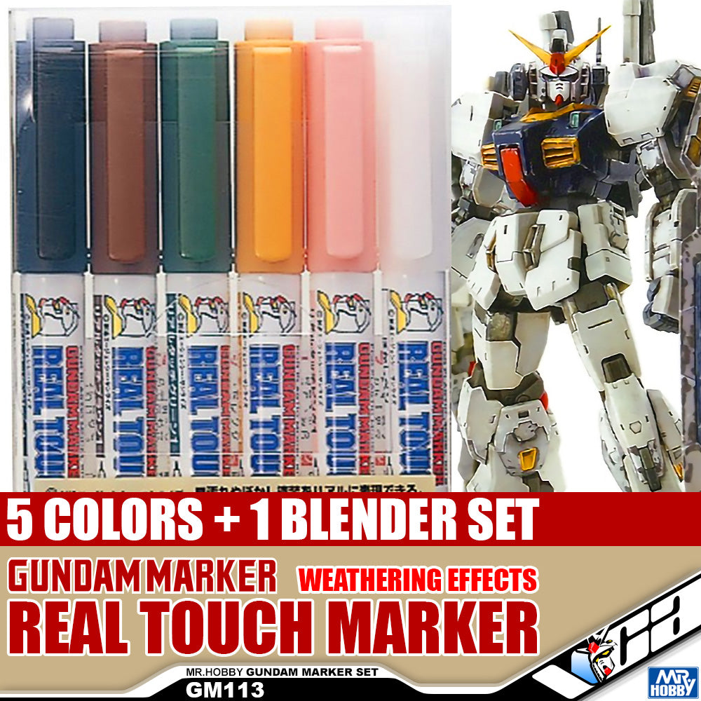 Gsi Creos Mr Hobby Gundam Real Touch Marker Weathering Effect Pen VCA Singapore