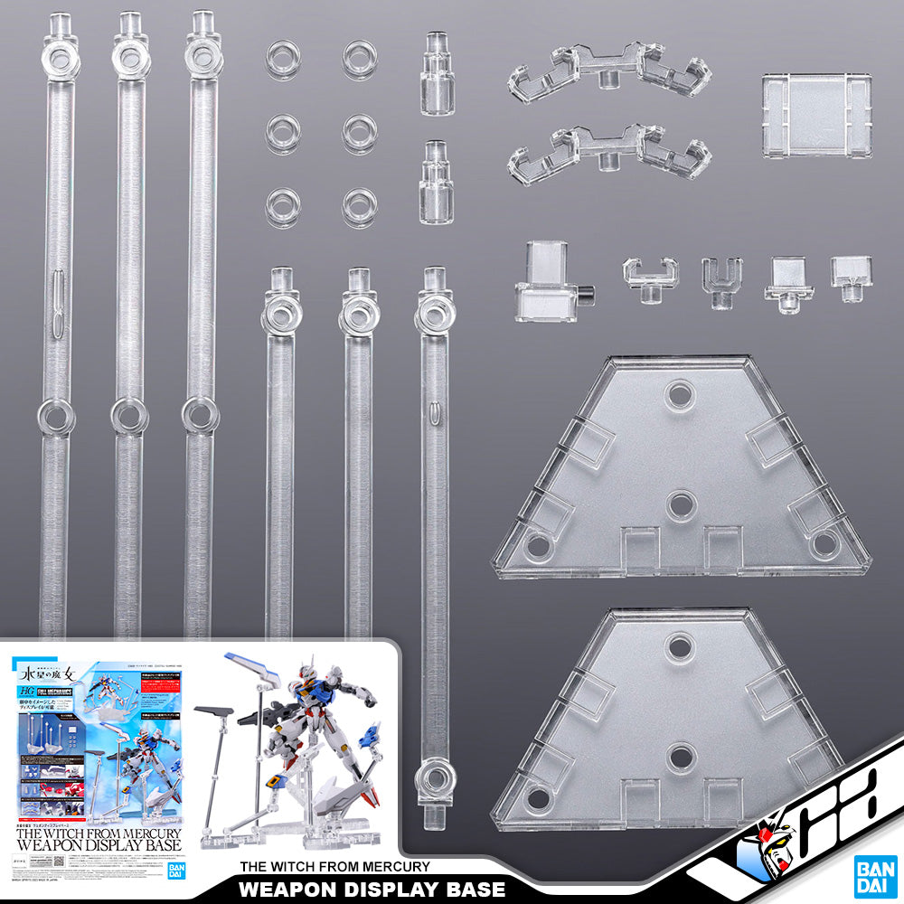 Bandai Gunpla The Witch From Mercury Weapon Display Base Gundam Display Stand Holder Base VCA Singapore Bandai Gunpla The Witch From Mercury Weapon Display Base Gundam Display Stand Holder Base VCA Singapore