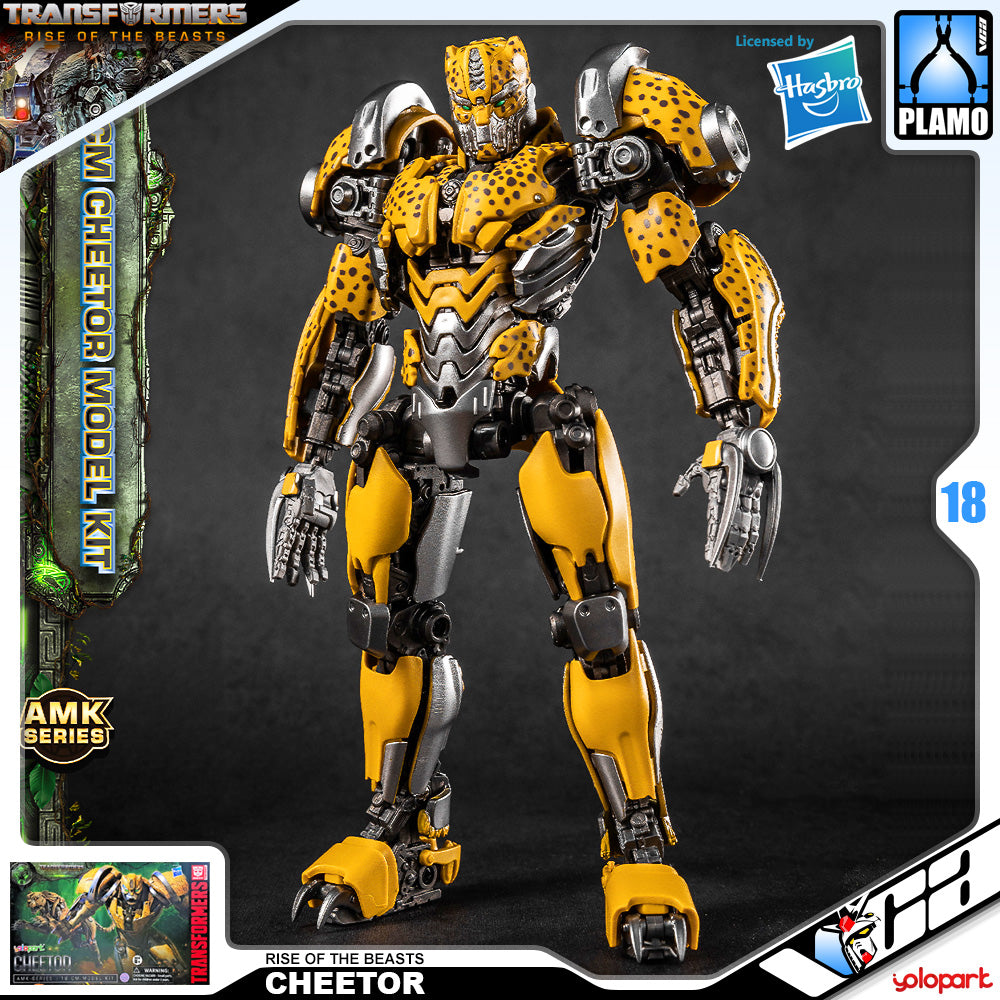 Yolopark AMK Cheetor Transformers Rise of the Beasts Plastic Assemble Action Figure Toy VCA Singapore Yolopark AMK Cheetor Transformers Rise of the Beasts Plastic Assemble Action Figure Toy VCA Singapore