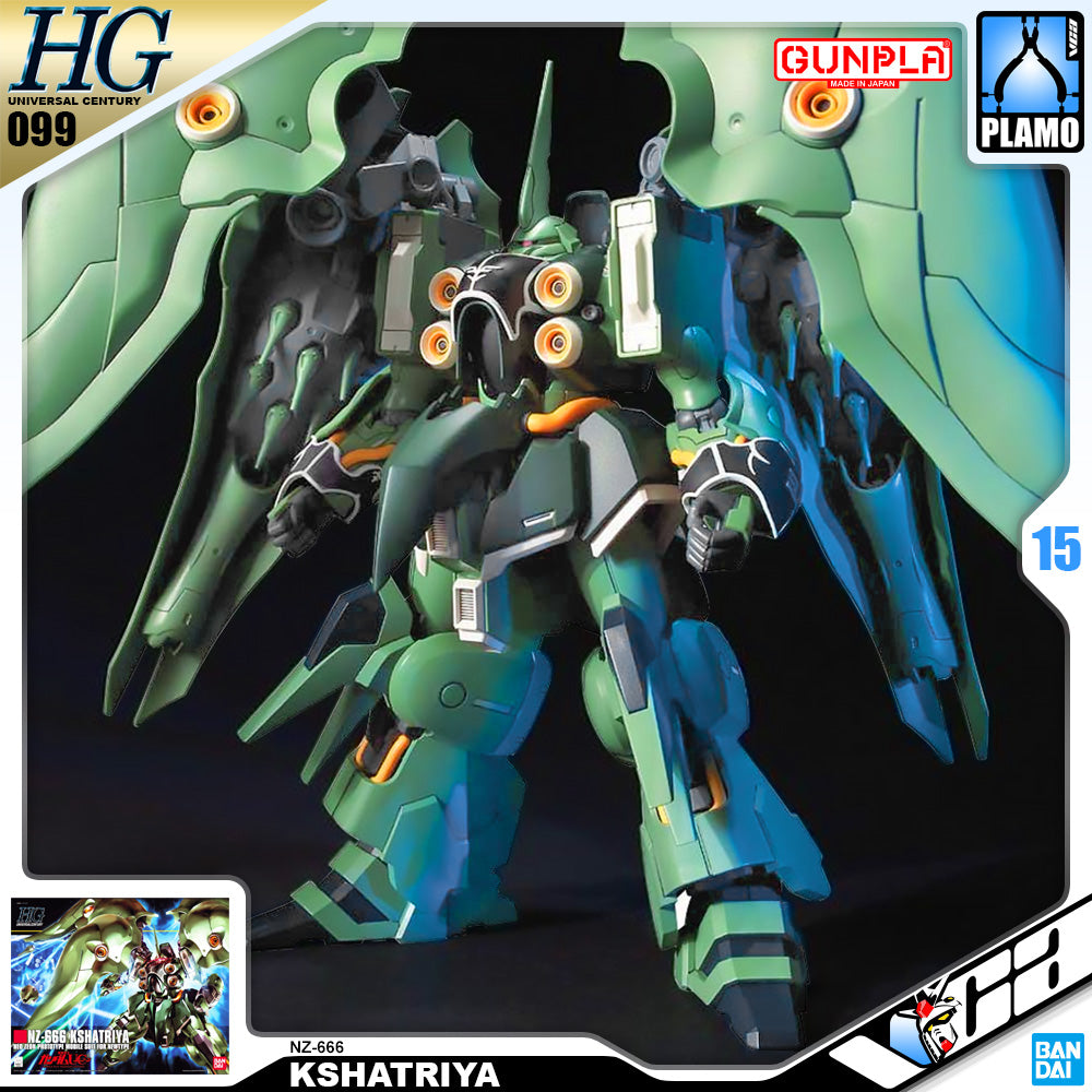 Bandai Gunpla High Grade Universal Century HGUC 1/144 HG NZ-666 Kshatriya Plastic Model Action Toy VCA Gundam Singapore Bandai Gunpla High Grade Universal Century HGUC 1/144 HG NZ-666 Kshatriya Plastic Model Action Toy VCA Gundam Singapore