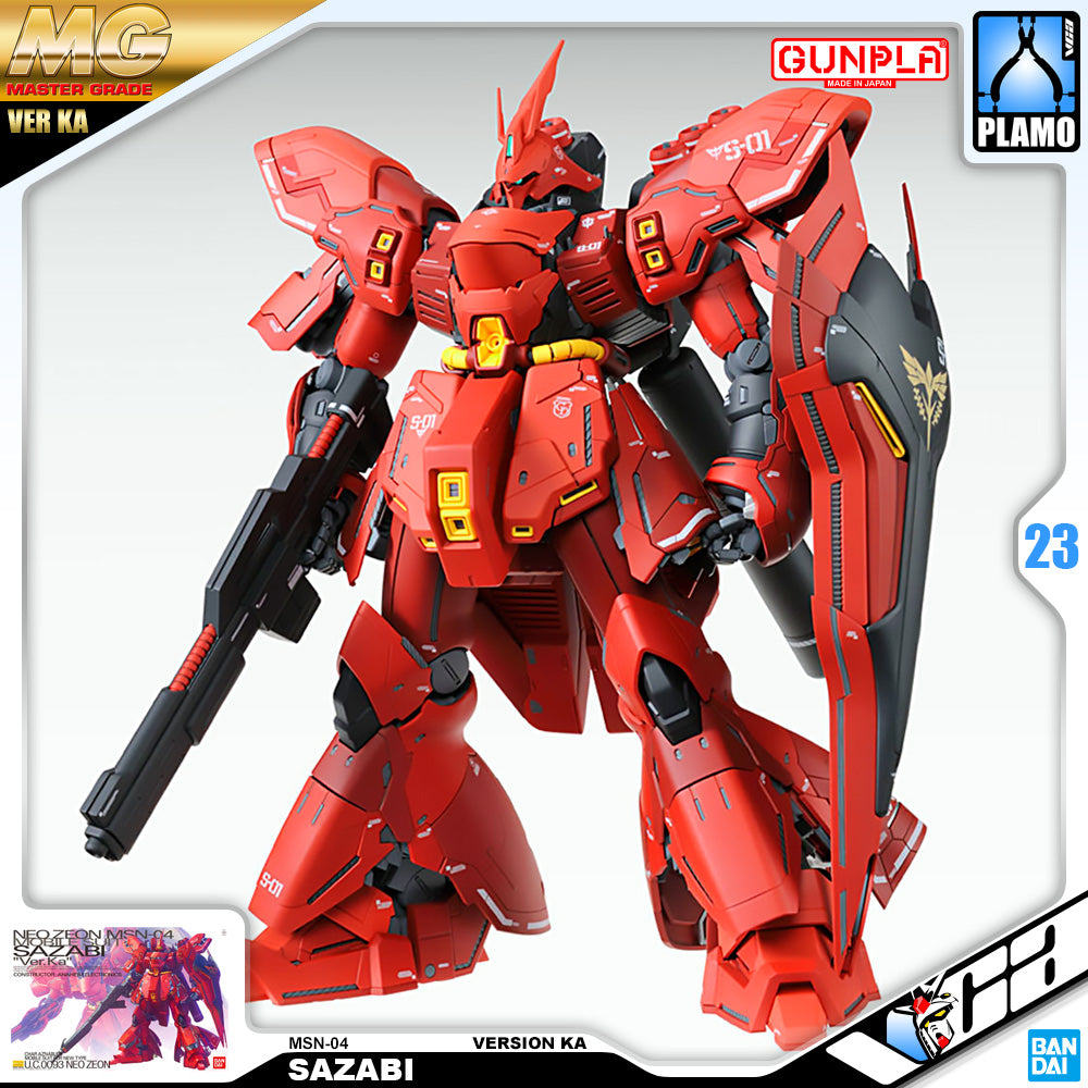 Bandai Gunpla Master Grade 1/100 MG Sazabi Ver Ka Plastic Model Toy VCA Gundam Singapore Bandai Gunpla Master Grade 1/100 MG Sazabi Ver Ka Plastic Model Toy VCA Gundam Singapore
