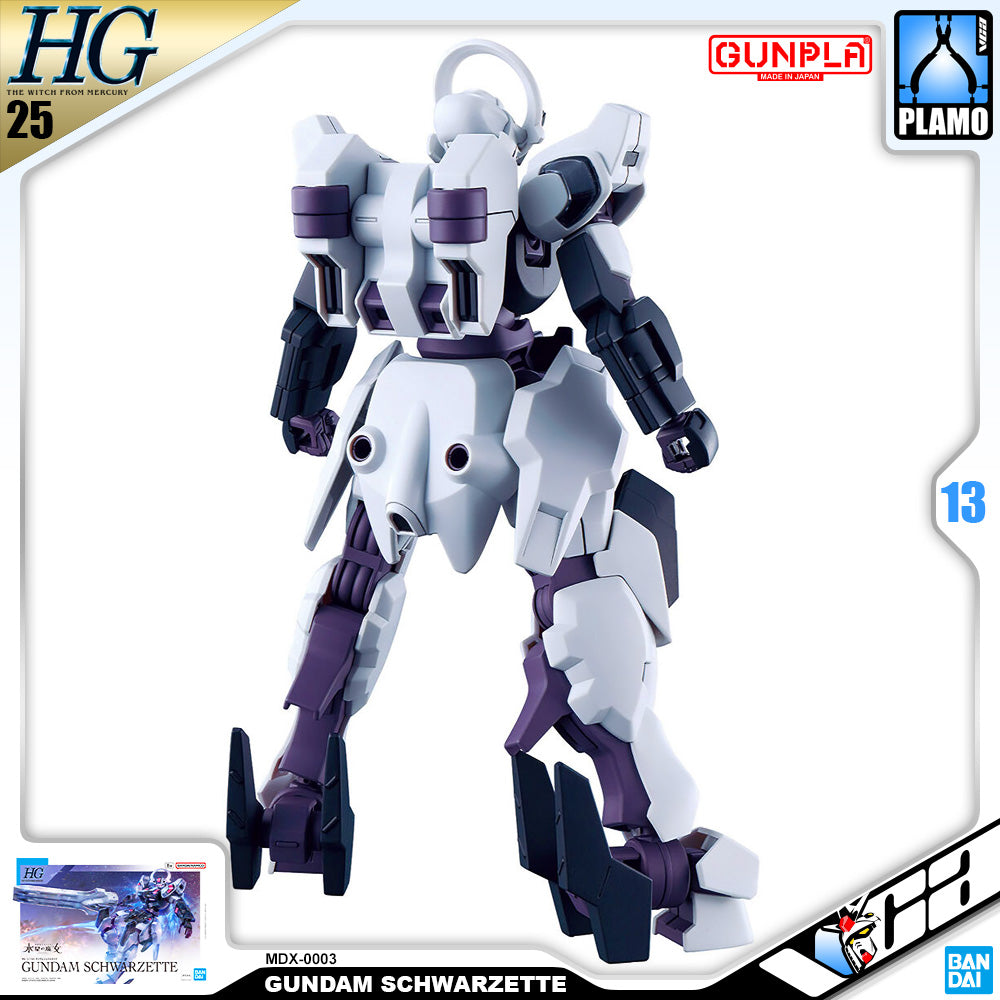 Bandai Gunpla High Grade 1/144 HG Gundam Schwarzette Plastic Model Toy VCA Singapore Bandai Gunpla High Grade 1/144 HG Gundam Schwarzette Plastic Model Toy VCA Singapore