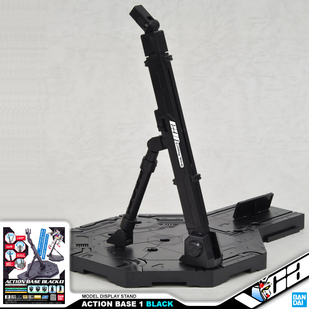 Bandai Action Base 1 Black Color for Gundam Gunpla Plastic Model Kit Bandai Action Base 1 Black Color for Gundam Gunpla Plastic Model Kit