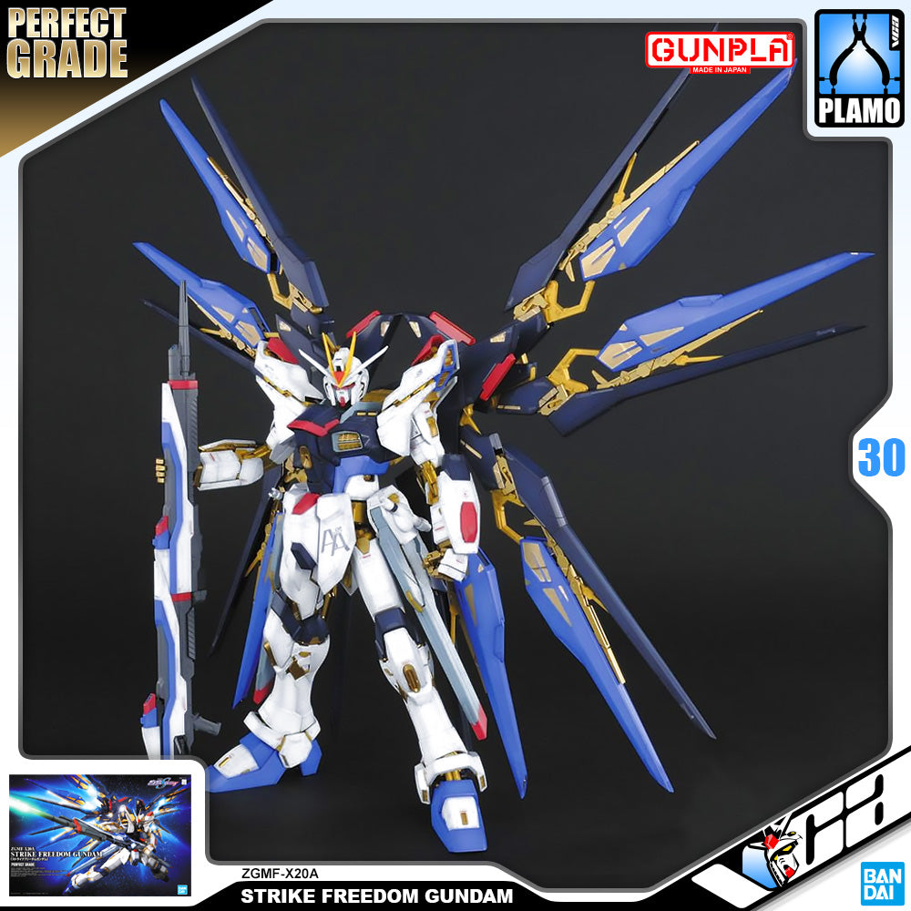 Bandai Gunpla Perfect Grade 1/60 PG ZGMF-X20A Strike Freedom Gundam Big Plastic Model Toy VCA Singapore