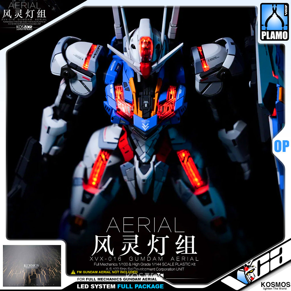 Kosmos Led System for Full Mechanics FM Gundam Aerial (Full Lighting Package) VCA Singapore Kosmos Led System for Full Mechanics FM Gundam Aerial (Full Lighting Package) VCA Singapore
