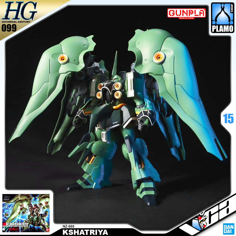 Bandai Gunpla High Grade Universal Century HGUC 1/144 HG NZ-666 Kshatriya Plastic Model Action Toy VCA Gundam Singapore Bandai Gunpla High Grade Universal Century HGUC 1/144 HG NZ-666 Kshatriya Plastic Model Action Toy VCA Gundam Singapore
