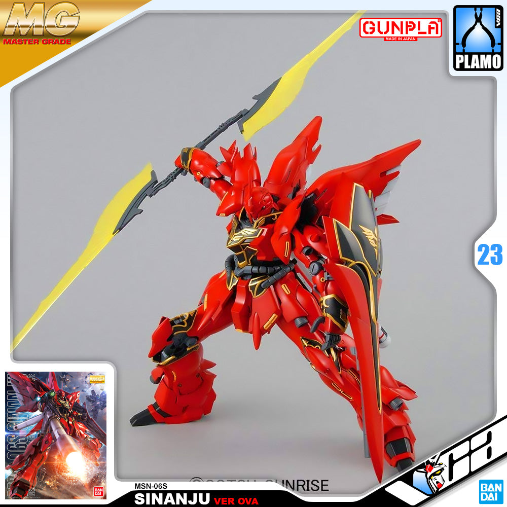 Bandai Gunpla Master Grade 1/100 MG MSN-06S SINANJU Ver OVA Plastic Model Toy VCA Gundam Singapore Bandai Gunpla Master Grade 1/100 MG MSN-06S SINANJU Ver OVA Plastic Model Toy VCA Gundam Singapore
