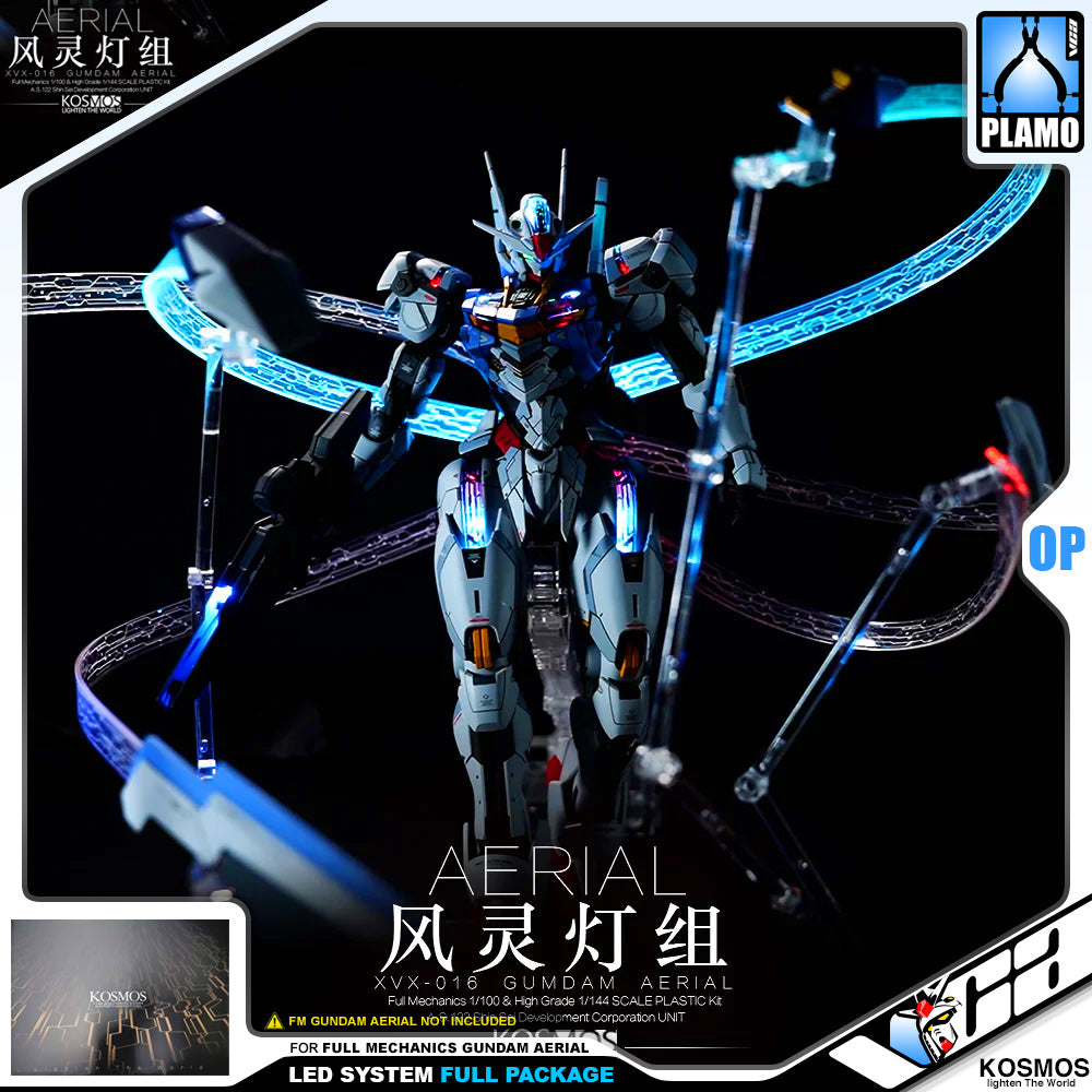 Kosmos Led System for Full Mechanics FM Gundam Aerial (Full Lighting Package) VCA Singapore Kosmos Led System for Full Mechanics FM Gundam Aerial (Full Lighting Package) VCA Singapore