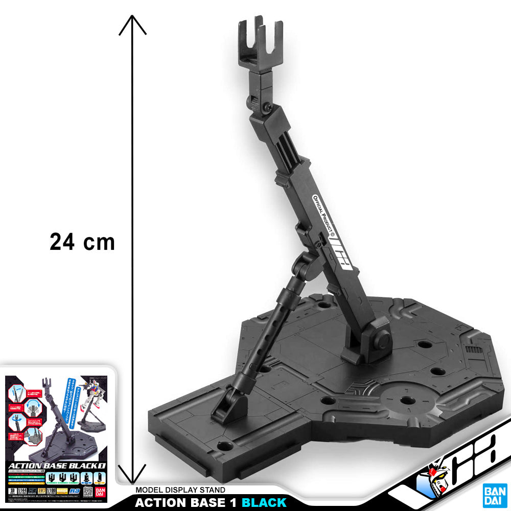 Bandai Action Base 1 Black Color for Gundam Gunpla Plastic Model Kit Bandai Action Base 1 Black Color for Gundam Gunpla Plastic Model Kit