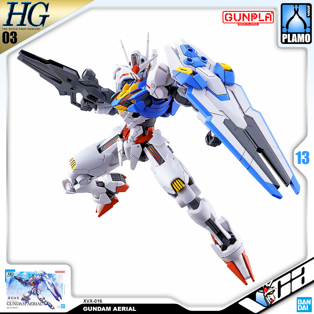 Bandai Gunpla High Grade The Witch From Mercury HG XVX-016 GUNDAM AERIAL Bandai Gunpla High Grade The Witch From Mercury HG XVX-016 GUNDAM AERIAL