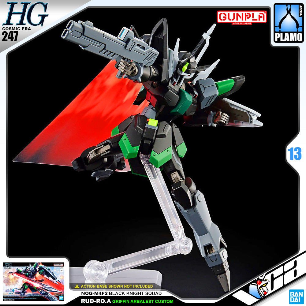 Bandai Gunpla High Grade Cosmic Era HG Black Knight Squad Rud-ro.a Griffin Arbalest Custom Plastic Model Action Toy VCA Gundam Singapore Bandai Gunpla High Grade Cosmic Era HG Black Knight Squad Rud-ro.a Griffin Arbalest Custom Plastic Model Action Toy VCA Gundam Singapore