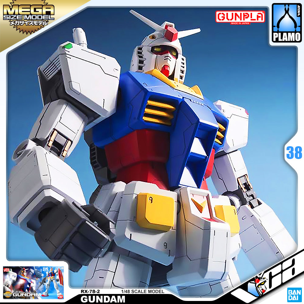 Bandai Gunpla Mega Size 1/48 RX-78-2 Gundam Plastic Model Action Toy Kit VCA Singapore Bandai Gunpla Mega Size 1/48 RX-78-2 Gundam Plastic Model Action Toy Kit VCA Singapore