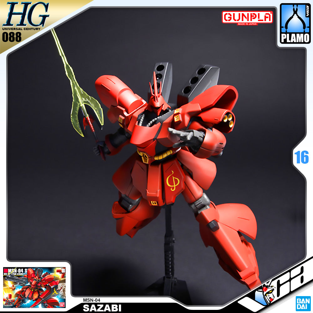 Bandai Gunpla High Grade Universal Century HGUC MSN-04 Sazabi Plastic Model Kit VCA Gundam Singapore Bandai Gunpla High Grade Universal Century HGUC MSN-04 Sazabi Plastic Model Kit VCA Gundam Singapore