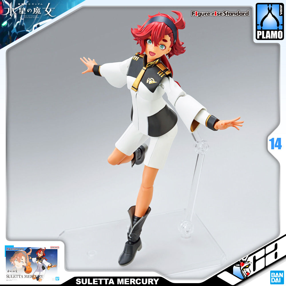 Bandai Figure-Rise Standard Suletta Mercury Girl Character Plastic Model Action Toy VCA Gundam Singapore