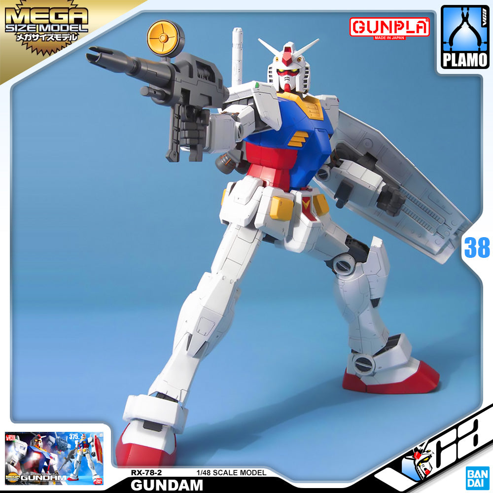 Bandai Gunpla Mega Size 1/48 RX-78-2 Gundam Plastic Model Action Toy Kit VCA Singapore Bandai Gunpla Mega Size 1/48 RX-78-2 Gundam Plastic Model Action Toy Kit VCA Singapore