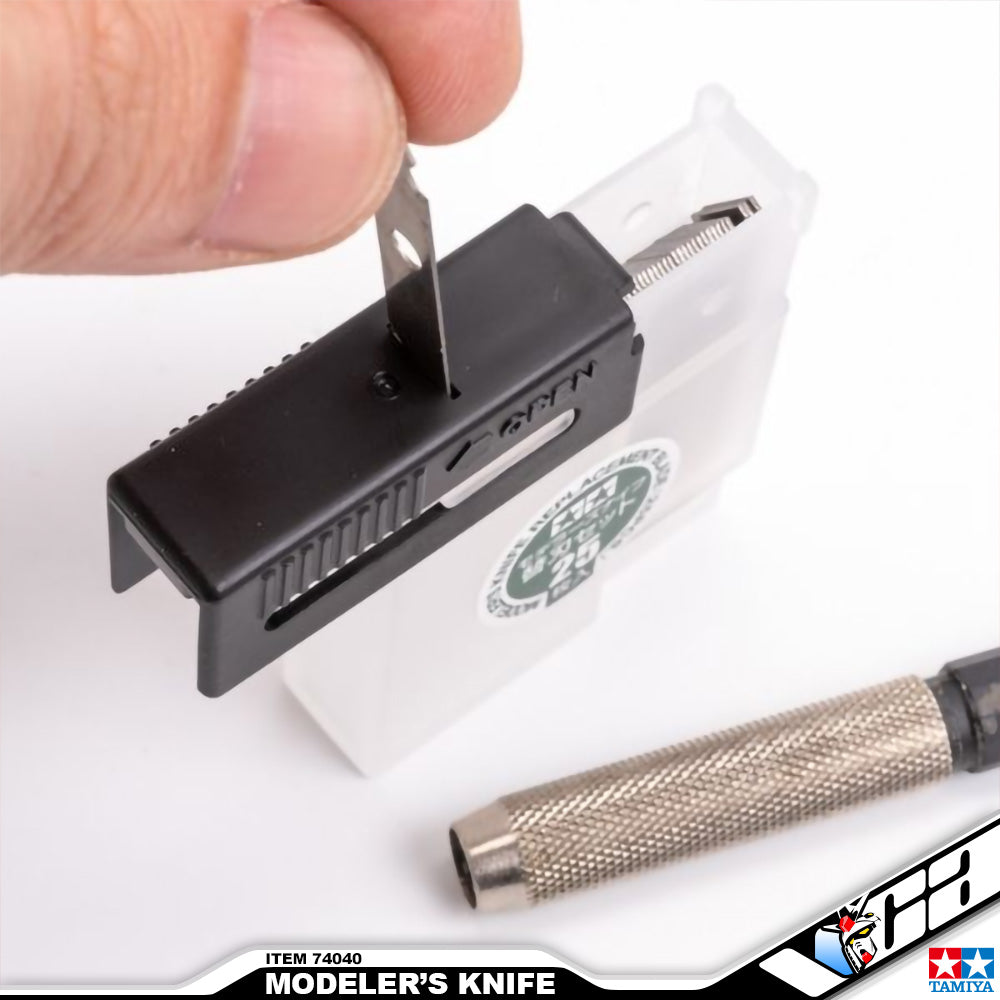 Tamiya 74040 Modeler's Knife with 25 pcs Replacement Blades Hobby Cutting Tool VCA Gundam Singaapore Tamiya 74040 Modeler's Knife with 25 pcs Replacement Blades Hobby Cutting Tool VCA Gundam Singaapore