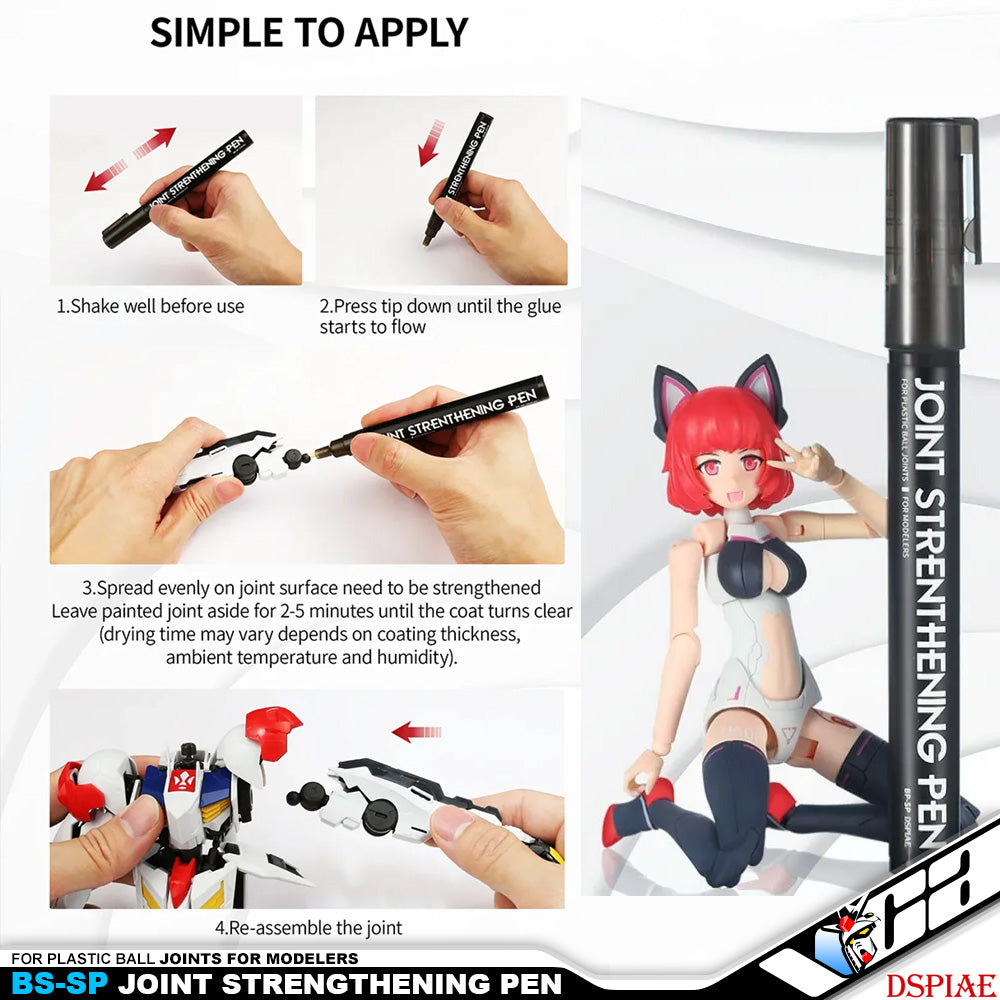 Dspiae BP-SP Joint Strenghening Pen Marker Action Figure Hobby Model Toy Ball Connect VCA Gundam Singapore Dspiae BP-SP Joint Strenghening Pen Marker Action Figure Hobby Model Toy Ball Connect VCA Gundam Singapore