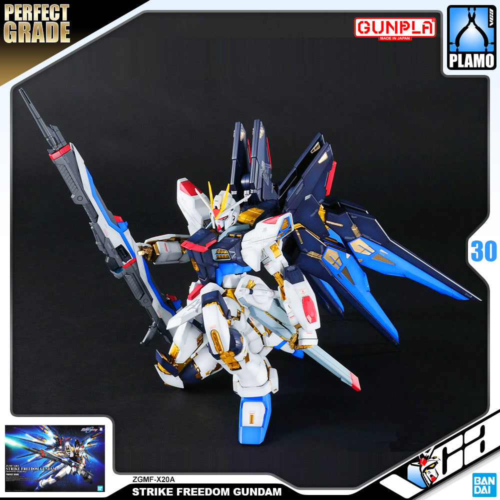 Bandai Gunpla Perfect Grade 1/60 PG ZGMF-X20A Strike Freedom Gundam Big Plastic Model Toy VCA Singapore Bandai Gunpla Perfect Grade 1/60 PG ZGMF-X20A Strike Freedom Gundam Big Plastic Model Toy VCA Singapore
