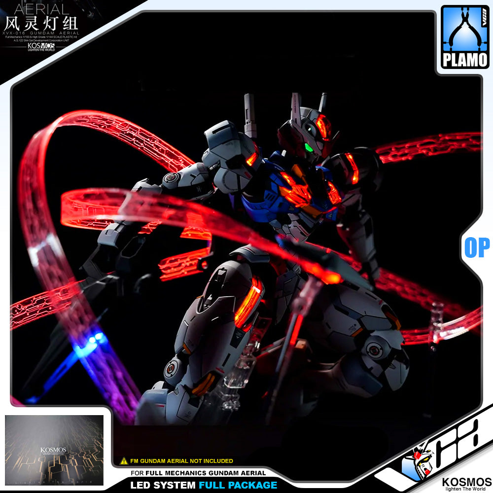Kosmos Led System for Full Mechanics FM Gundam Aerial (Full Lighting Package) VCA Singapore Kosmos Led System for Full Mechanics FM Gundam Aerial (Full Lighting Package) VCA Singapore