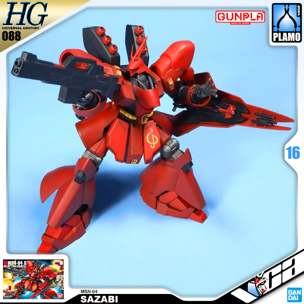 Bandai Gunpla High Grade Universal Century HGUC MSN-04 Sazabi Plastic Model Kit VCA Gundam Singapore Bandai Gunpla High Grade Universal Century HGUC MSN-04 Sazabi Plastic Model Kit VCA Gundam Singapore