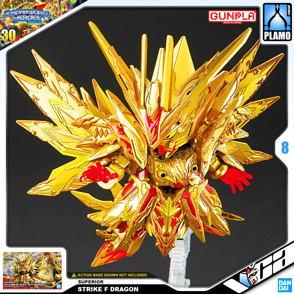 Bandai Gunpla SD Gundam World Heroes SDW Superior Strike Freedom Dragon Plastic Model Toy VCA Singapore