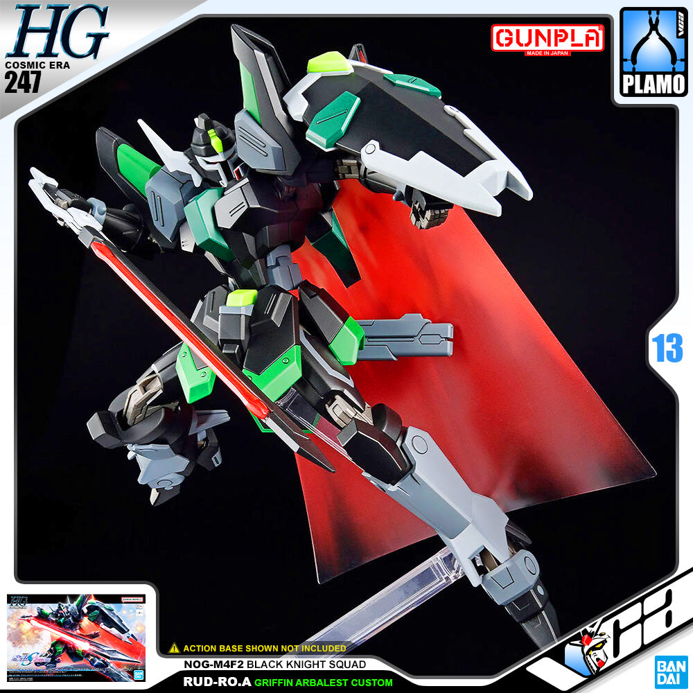 Bandai Gunpla High Grade Cosmic Era HG Black Knight Squad Rud-ro.a Griffin Arbalest Custom Plastic Model Action Toy VCA Gundam Singapore