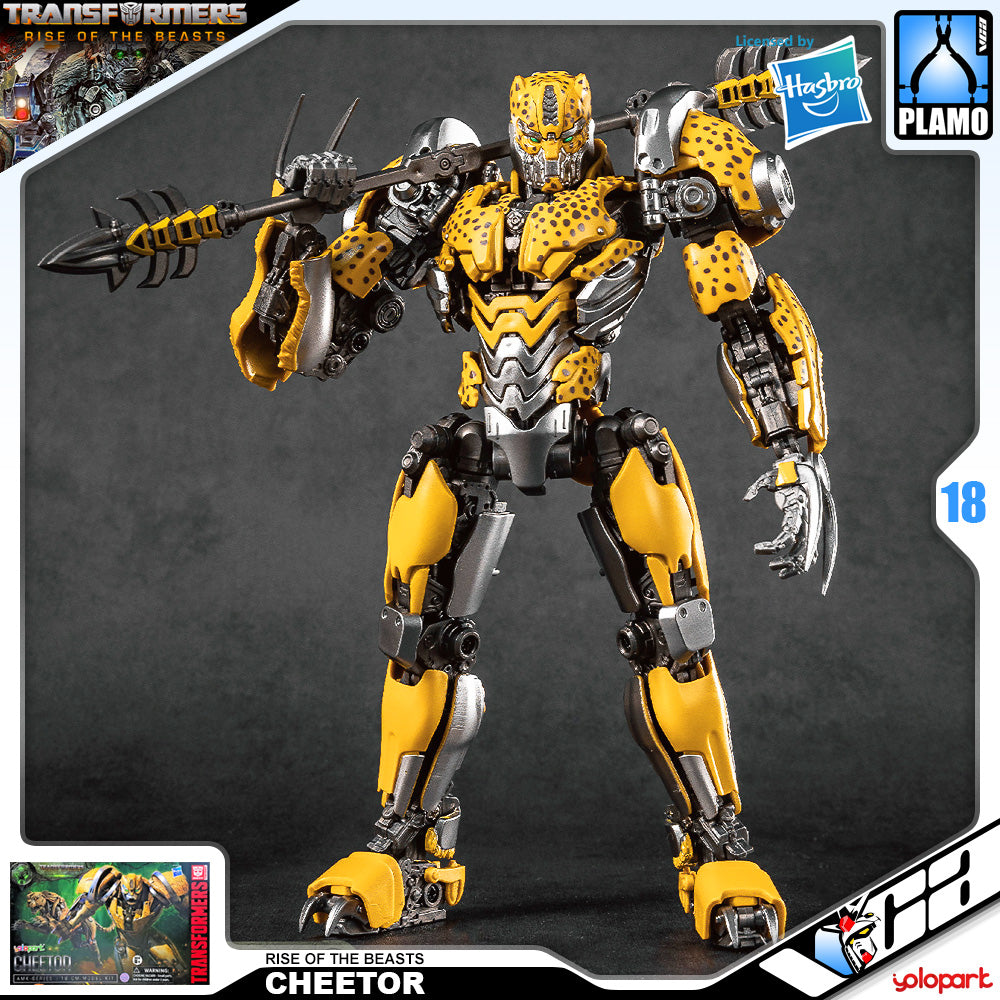 Yolopark AMK Cheetor Transformers Rise of the Beasts Plastic Assemble Action Figure Toy VCA Singapore Yolopark AMK Cheetor Transformers Rise of the Beasts Plastic Assemble Action Figure Toy VCA Singapore