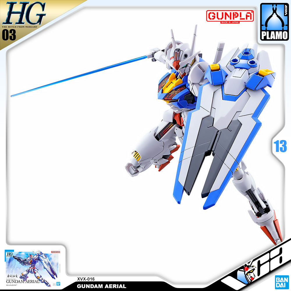 Bandai Gunpla High Grade The Witch From Mercury HG XVX-016 GUNDAM AERIAL Bandai Gunpla High Grade The Witch From Mercury HG XVX-016 GUNDAM AERIAL