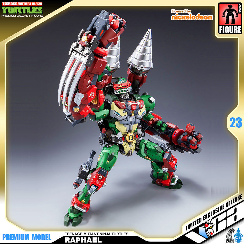 Heat Boys Nickelodeon Teenage Mutant Ninja Turtles Raphael Mecha Metal Structure Premium Action Figure VCA Gundam Singapore