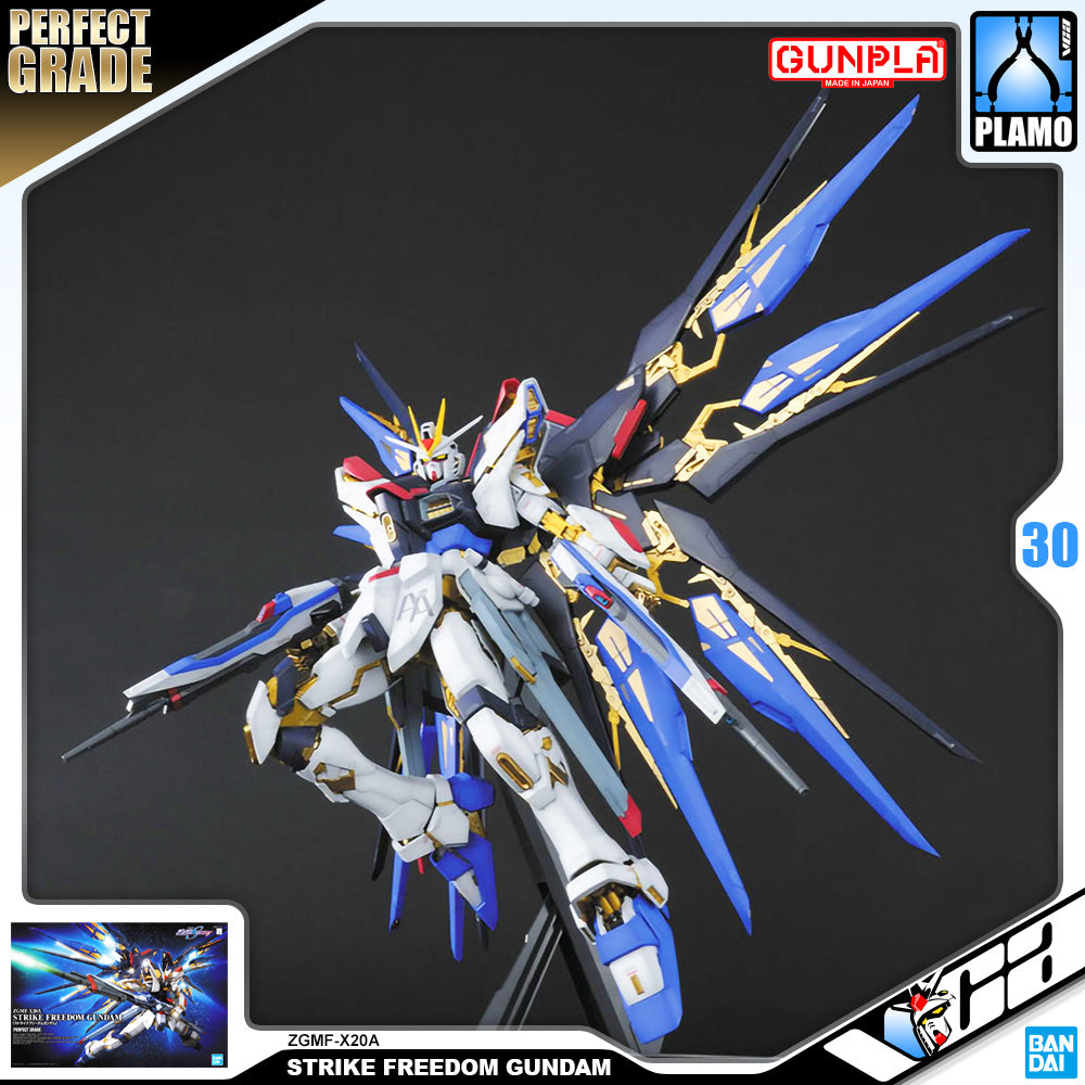 Bandai Gunpla Perfect Grade 1/60 PG ZGMF-X20A Strike Freedom Gundam Big Plastic Model Toy VCA Singapore Bandai Gunpla Perfect Grade 1/60 PG ZGMF-X20A Strike Freedom Gundam Big Plastic Model Toy VCA Singapore