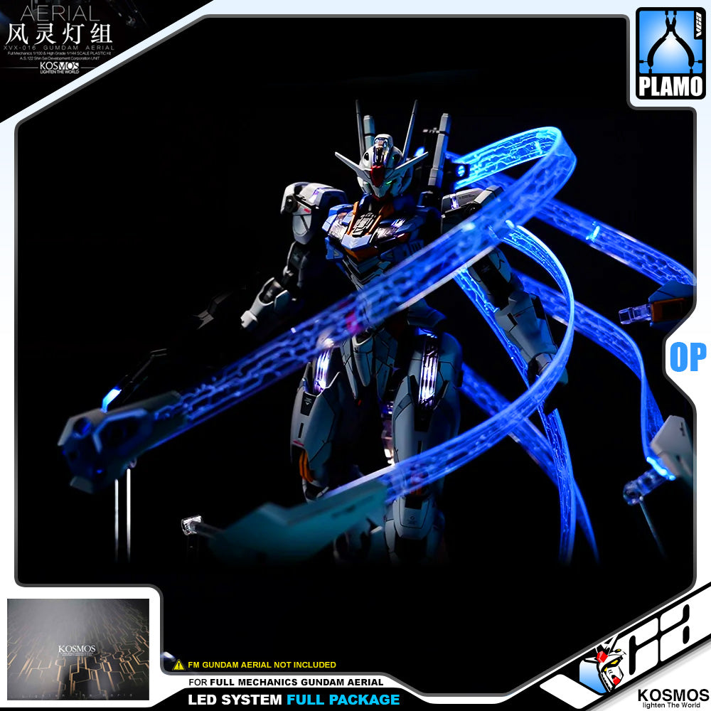 Kosmos Led System for Full Mechanics FM Gundam Aerial (Full Lighting Package) VCA Singapore Kosmos Led System for Full Mechanics FM Gundam Aerial (Full Lighting Package) VCA Singapore