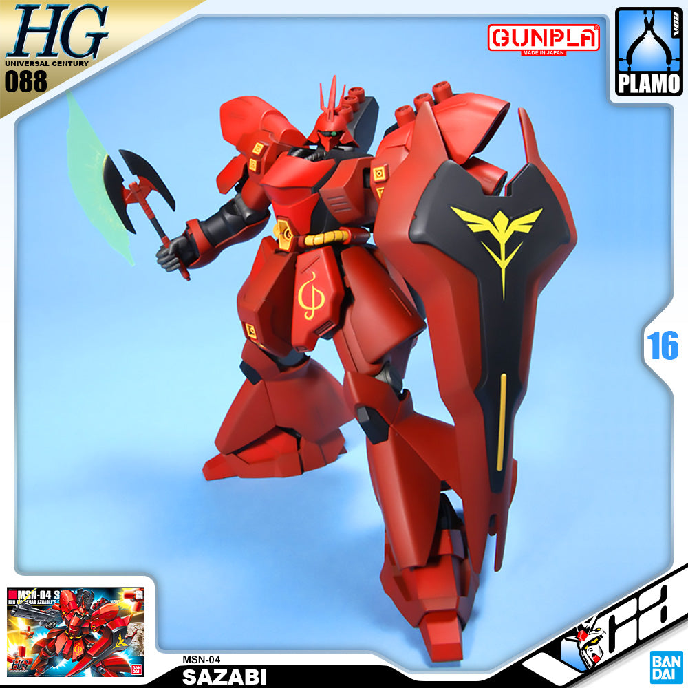 Bandai Gunpla High Grade Universal Century HGUC MSN-04 Sazabi Plastic Model Kit VCA Gundam Singapore Bandai Gunpla High Grade Universal Century HGUC MSN-04 Sazabi Plastic Model Kit VCA Gundam Singapore